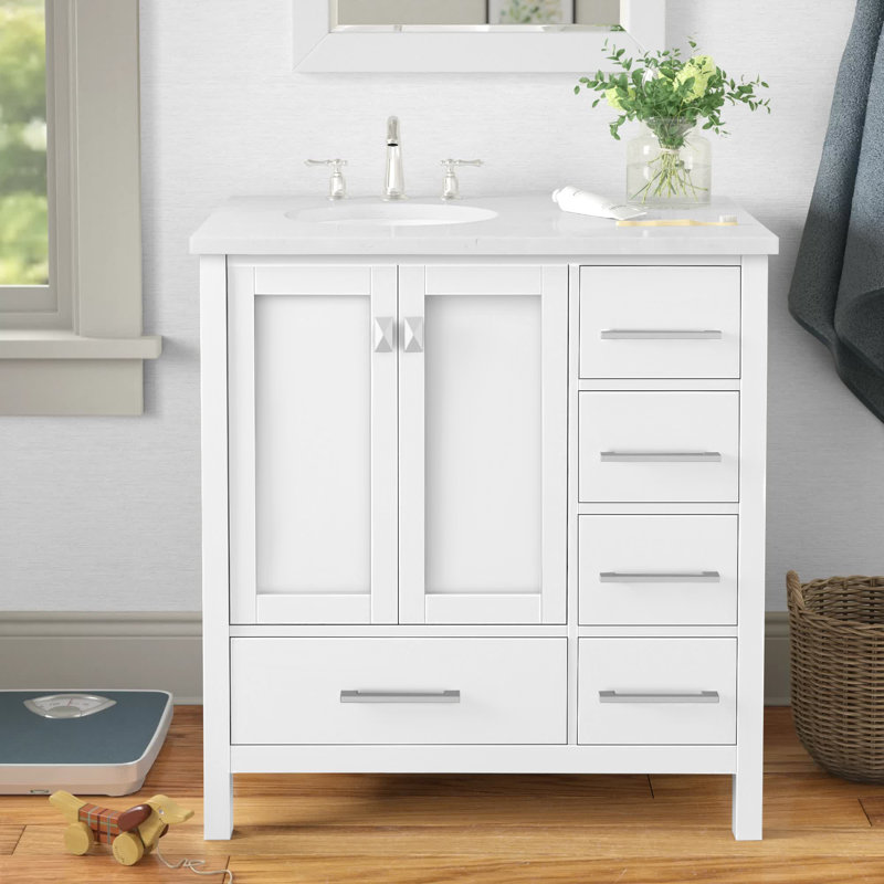 Andover Mills™ Broadview 32'' Freestanding Single Bathroom Vanity with